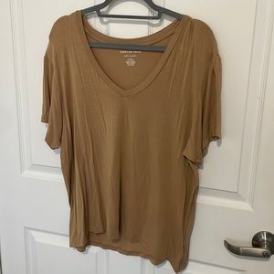 American Eagle Soft & Sexy Mustard Tee